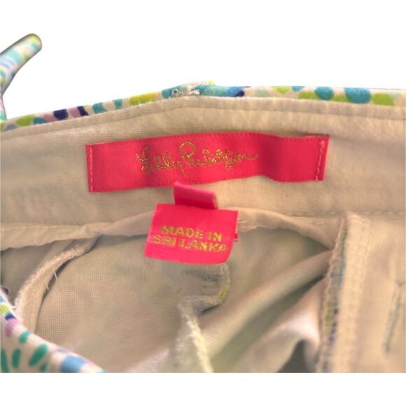 Lilly Pulitzer Callahan Knit Shorts, Blue Ibiza Open Water Print, Size 6 - Picture 4 of 4